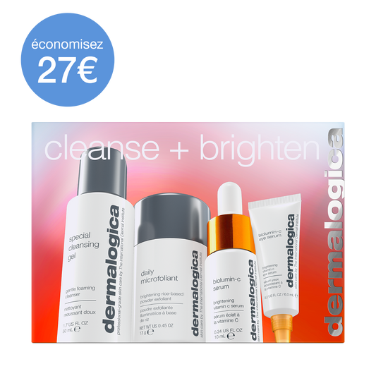 Coffret cleanse + brighten | routine nettoyage + éclat